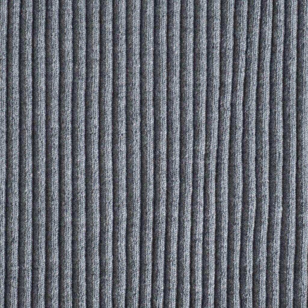 Preview: Rippenbündchen 3x3 hellgrau melange